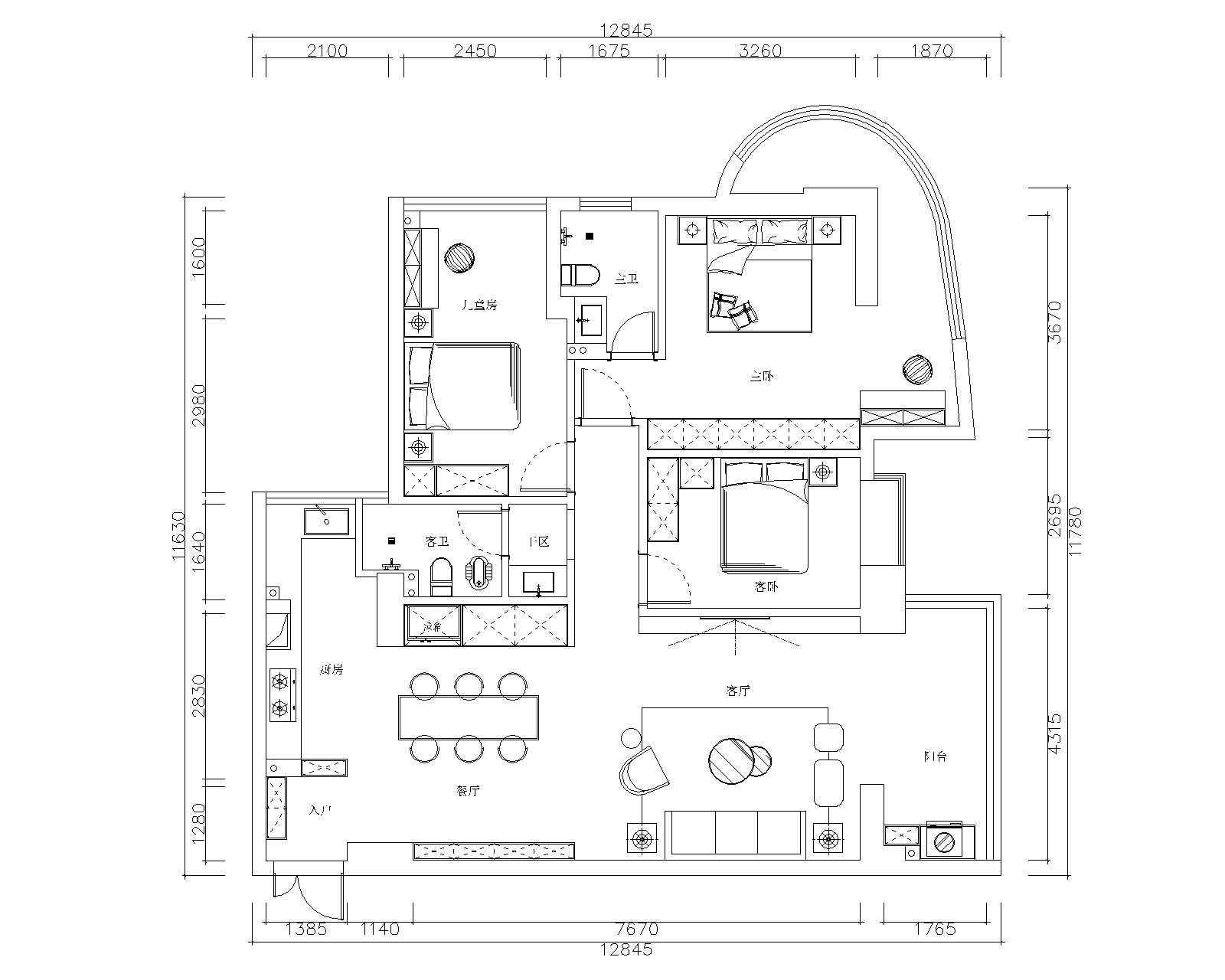 三葉石新作 | 華泰壹品125㎡，簡約純粹的美